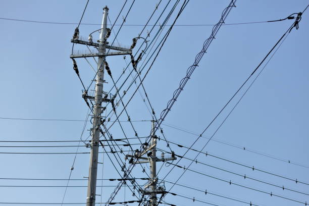 istock Telephone, transmission line and sky 982558732