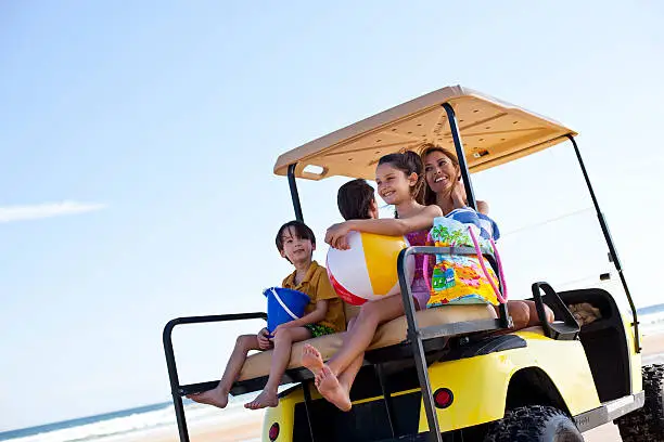 Photo of Family in golfcart