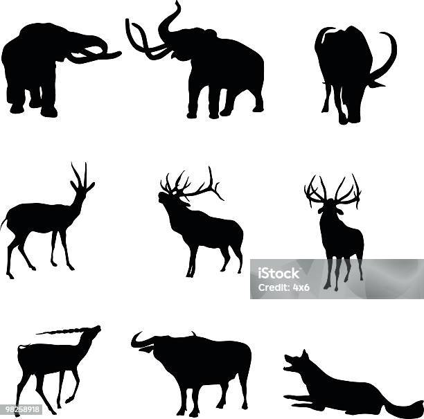 Ilustración de Animales Para Su Uso En El Diseño y más Vectores Libres de Derechos de Animal - Animal, Ciervo, Color - Tipo de imagen