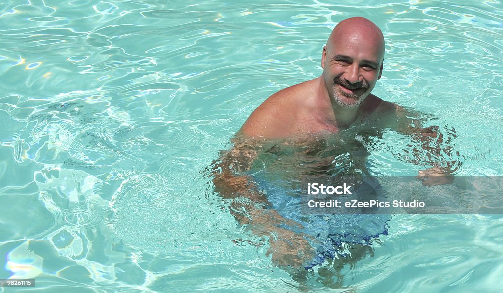 Tropical Backgrounds - Man In The Water  Adult Stock Photo