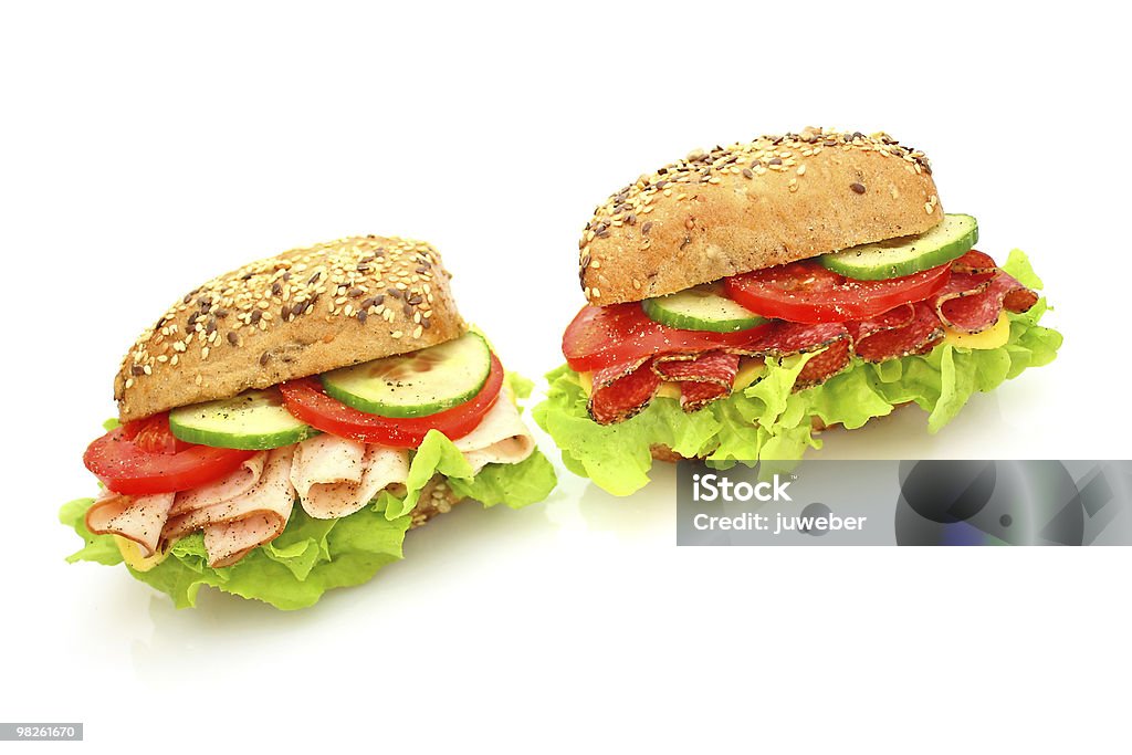 Сэндвич с свежие овощи - Стоковые фото Багет роялти-фри