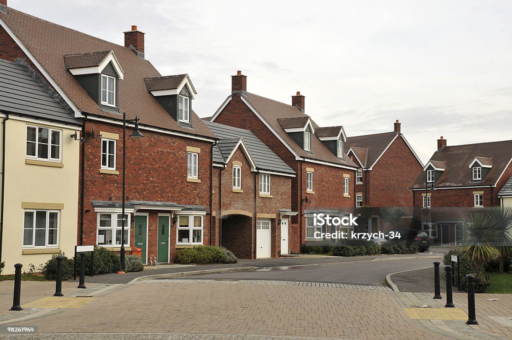 Town Houses  Moving House Stock Photo