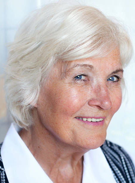 istock Senior woman portrait in halfprofile 98265389