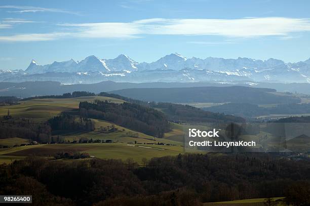 Bernhard Hoecker Panorama Mit Bauernland Im Vordergrund Stockfoto und mehr Bilder von Alpen