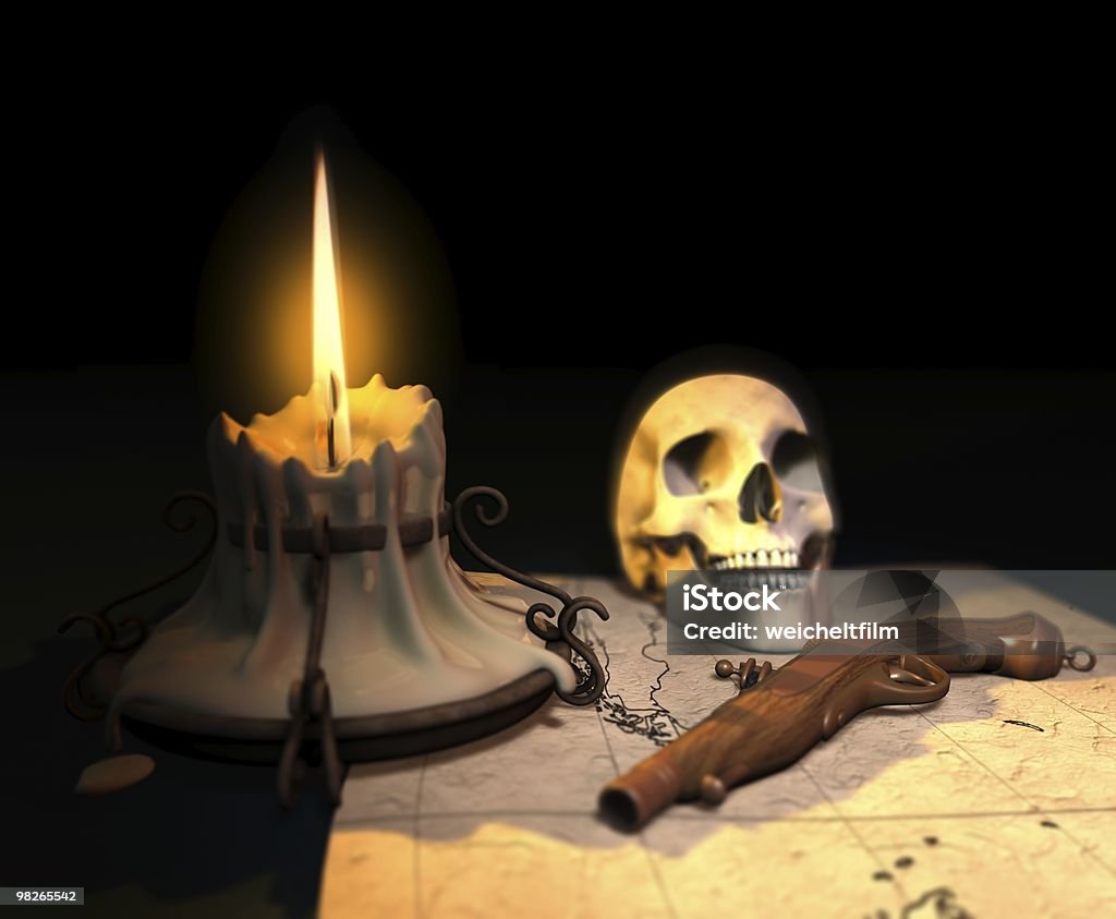Mapa de pirata - Foto de stock de Arma de mano libre de derechos
