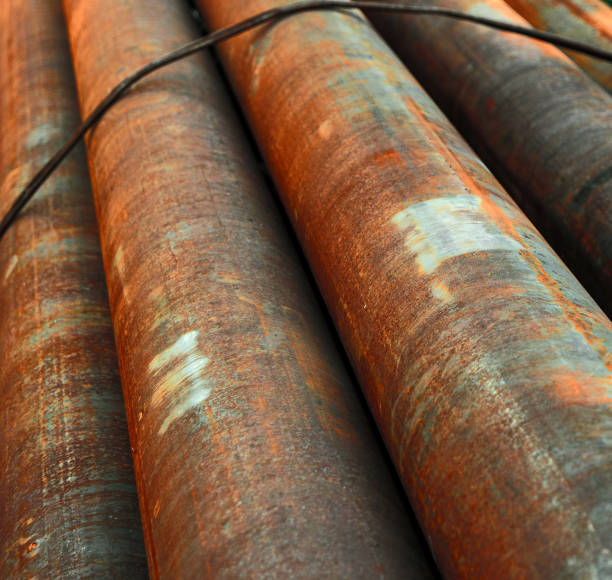 istock Diagonal View Of Rusty Pipes 982658940