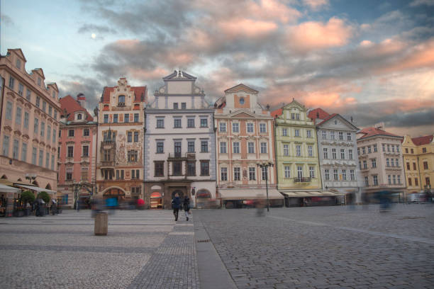 istock beautiful old streets of Prague. 982708842