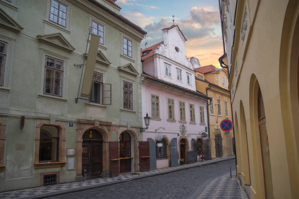 istock beautiful old streets of Prague. 982708860