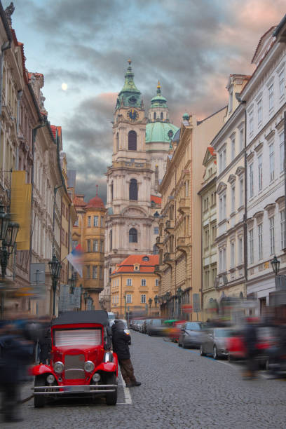 istock beautiful old streets of Prague. 982708948
