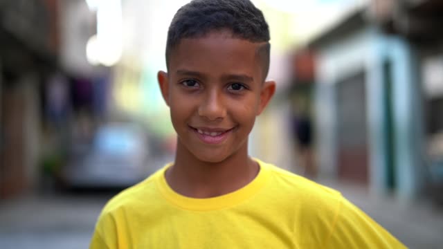 Brazilian Kid Portrait at Favela