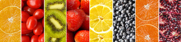 istock Collection different fruits, berries and vegetables 982727090