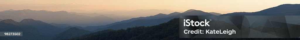 Sunset Panorama z Newfound Otwór - Zbiór zdjęć royalty-free (Góry Great Smoky)