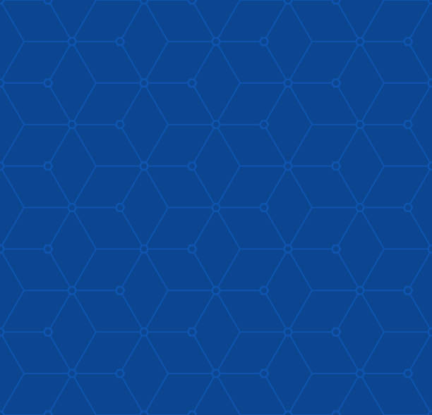 illustrazioni stock, clip art, cartoni animati e icone di tendenza di sfondo rete connessione blocco senza soluzione di continuità - hexagon honeycomb repetition connection