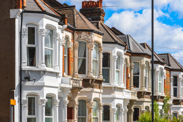 istock British terraced houses in London with overhead cable lines 982755264
