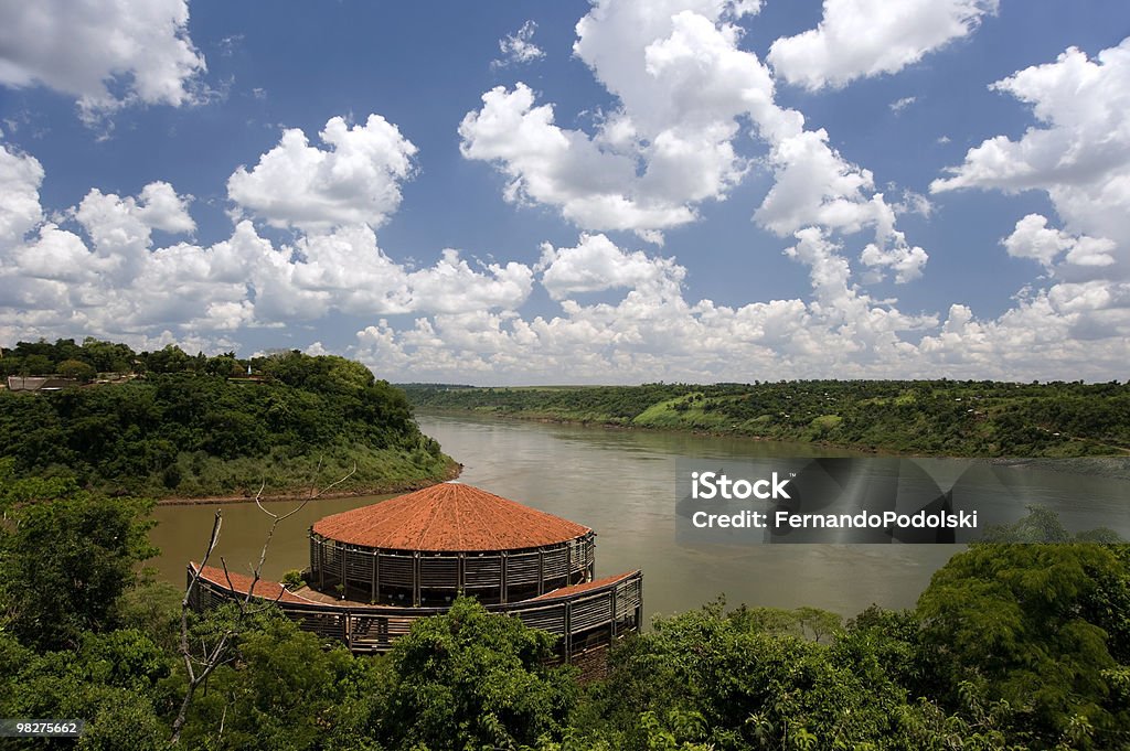 Trois frontières du Brésil et du Paraguay, Argentine - Photo de Foz do Iguaçu libre de droits