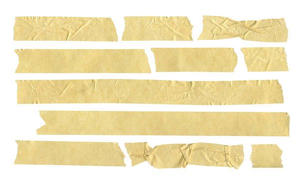 Masking Tape Masking tape isolated on white. adhesive tape stock pictures, royalty-free photos & images