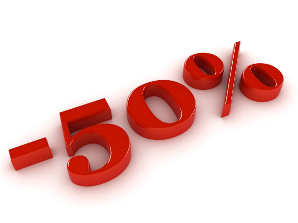 istock 50 Percent Discount on white background 982759260