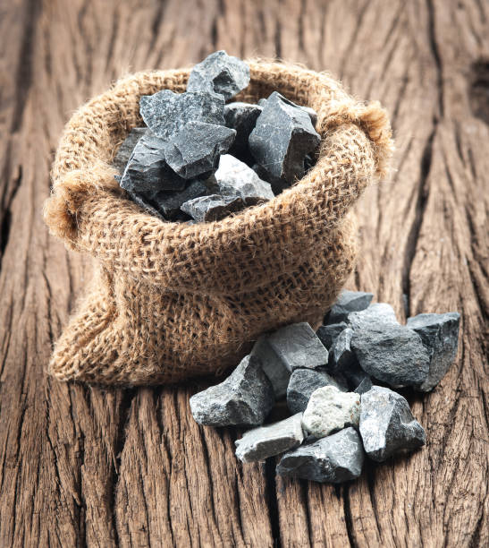 istock Pale of crushed stone on wood 982760538