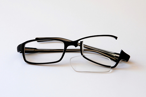 Eyeglasses isolated on white background with clipping path