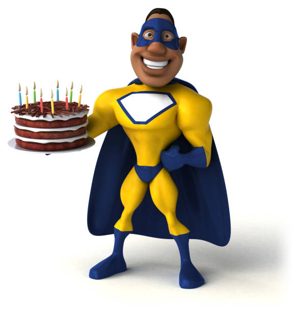 istock Fun superhero - 3D Illustration 982764386