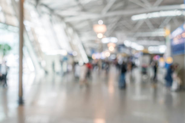 istock airport boarding area Blurred background 982764980