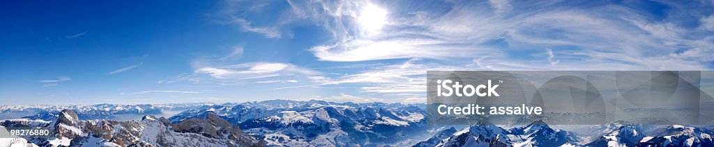 panorama delle Alpi svizzere (XXL - Foto stock royalty-free di Alpi