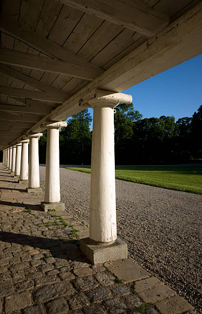 istock Row of wooden columns 98277991