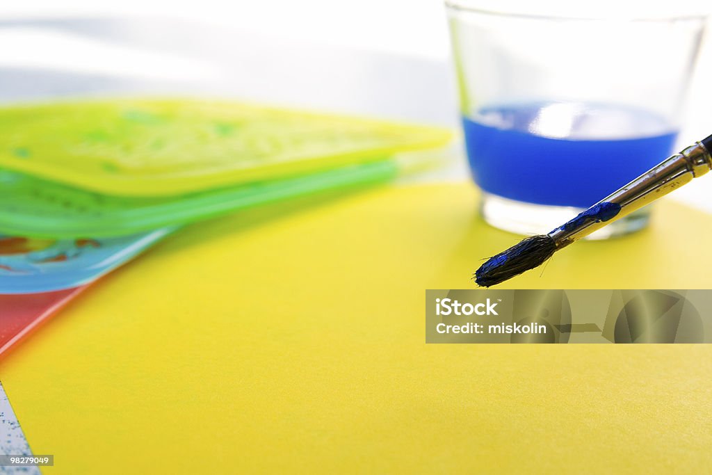 Drawing preparations  Abstract Stock Photo