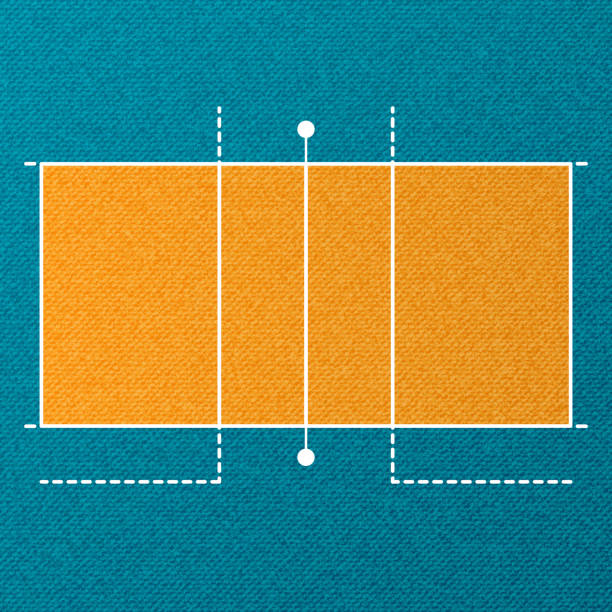 wallpaper lapangan voli - court line ilustrasi stok