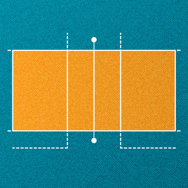 배구 코트 벽지 - volleying stock illustrations