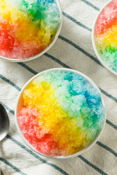 istock Sweet Homemade Shaved Rainbow Hawaiian Ice 982812438
