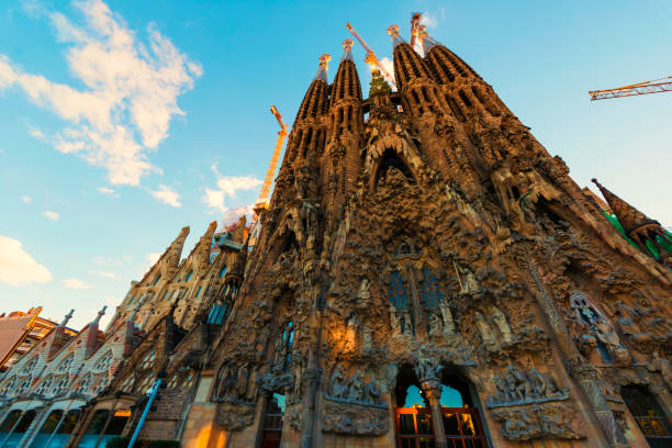 The unfinished Sagrada Família basílica of Antoni Gaudí, Barcelona