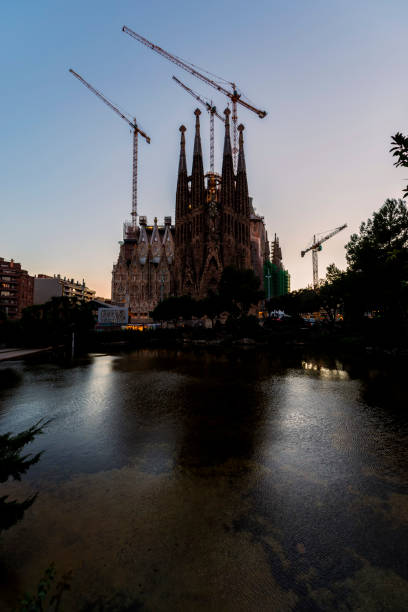 The unfinished Sagrada Família basílica of Antoni Gaudí, Barcelona