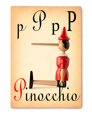 Pinocchio. Image made with a my Pinocchio photo.