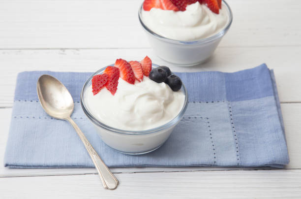 istock Greek Yogurt Topped with Fresh Berries 982827018
