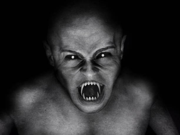 horror devil vampire scary angry vampire into the darkness vampire photos stock pictures, royalty-free photos & images