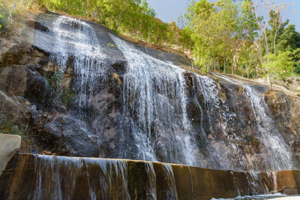 istock Waterfall on the hillside Sabooy in Shiraz. Iran 982837428