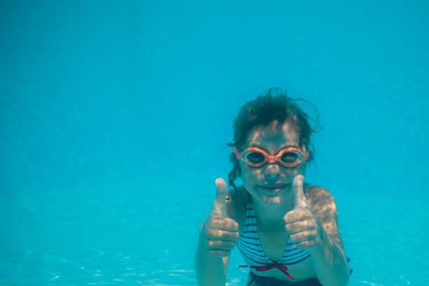 istock Underwater portrait of child 982840962