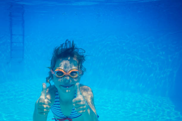 istock Underwater portrait of child 982840964