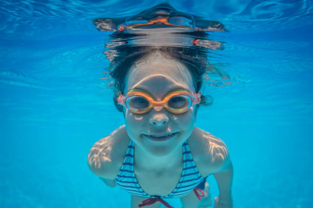 istock Underwater portrait of child 982840970