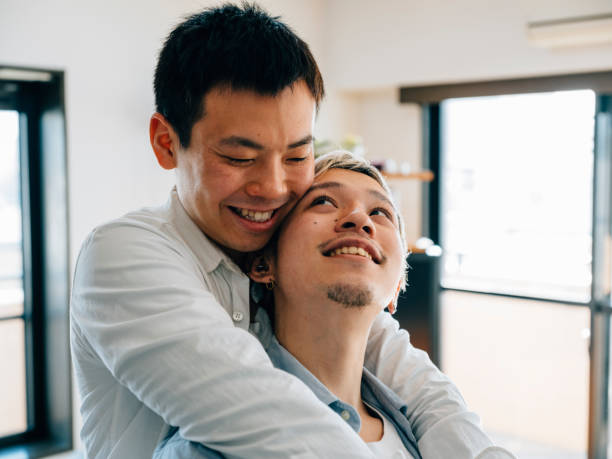 istock Japanese Men Gay Couple 982854202