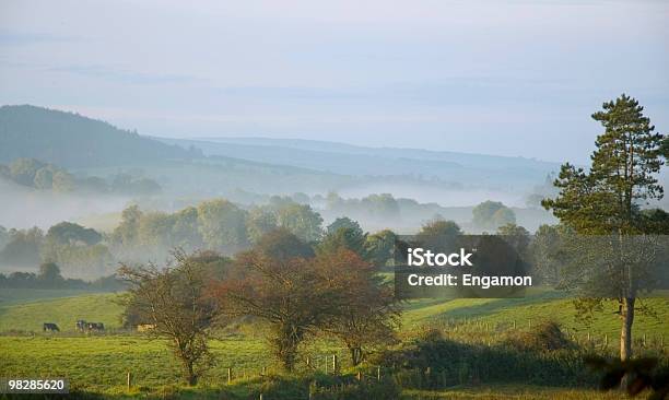 Piękne Irish Krajobraz W Mglisty Poranek - zdjęcia stockowe i więcej obrazów Wzgórze - Wzgórze, Jesień, Krajobraz