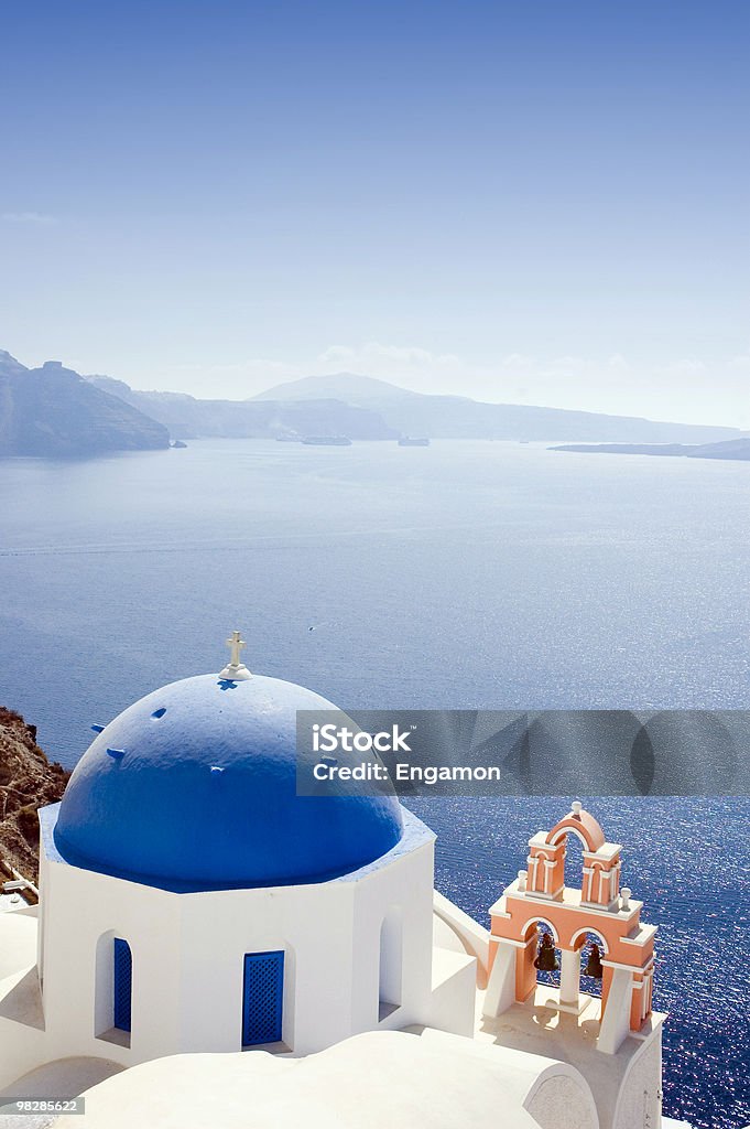 Griechische-Kirche - Lizenzfrei Insel Santorin Stock-Foto