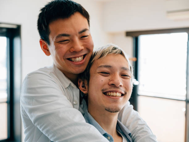 istock Japanese Men Gay Couple 982856660