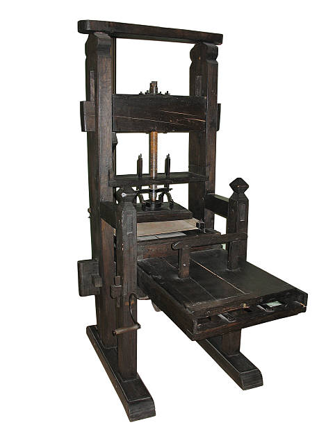 istock antique black letterpress isolated on white 98287612