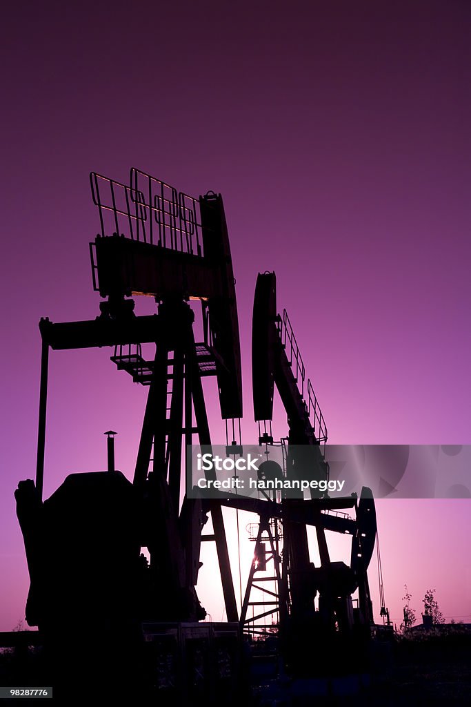 oil pump - Lizenzfrei Abenddämmerung Stock-Foto