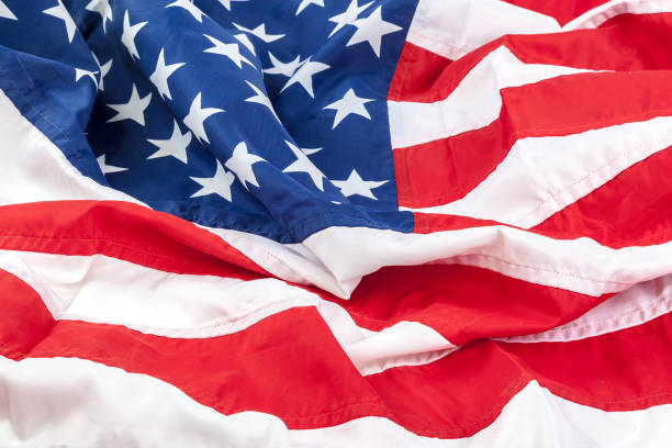 istock The US flag is laid as a background 982888486