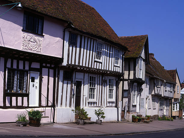 istock High Street in Lavenham. Suffolk. England 98288921