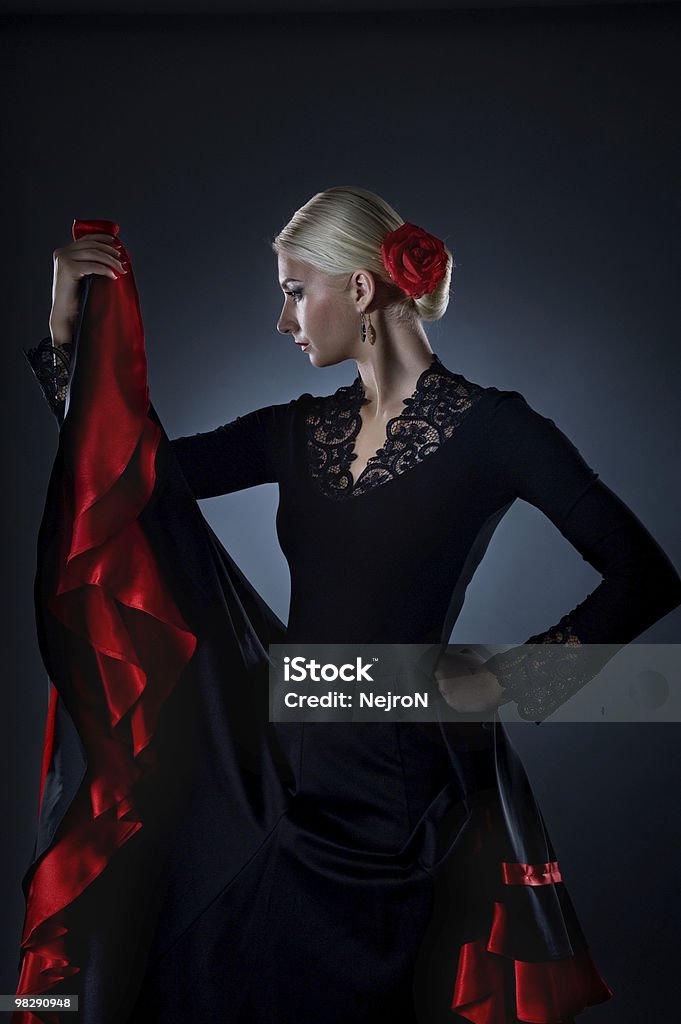 Beautiful flamenco dancer  Adult Stock Photo