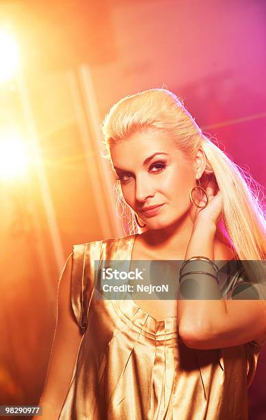 Woman In The Night Club Stock Photo - Download Image Now - Adult, Adults Only, Beautiful People